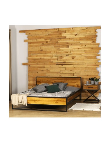 Łóżko loft dwuosobowe 200 tapicerowane