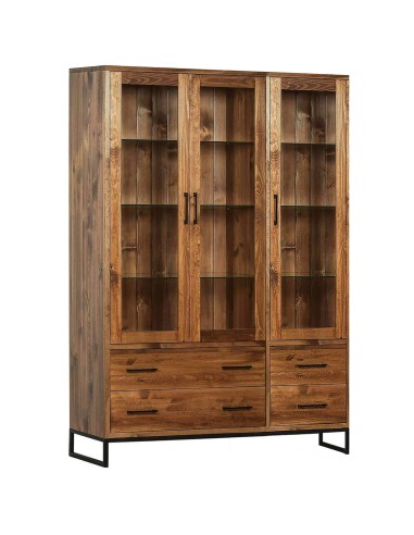 Loftowa salonowa witryna 3 Drzwiowa i 3 Szuflady