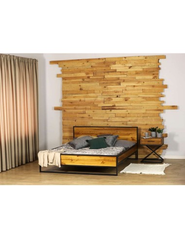 Szafka stolik nocny loft dąb ciemny - outlet