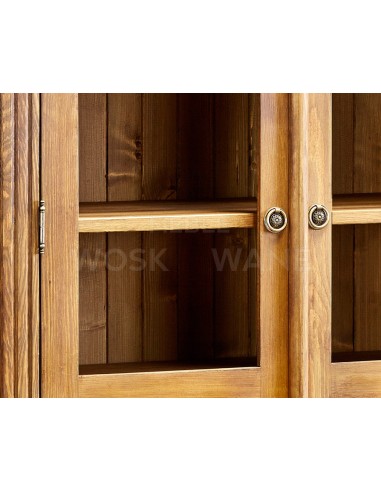 STYLOWA DREWNIANA WITRYNA PÓŁPEŁNA