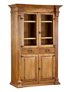 STYLOWA DREWNIANA WITRYNA PÓŁPEŁNA