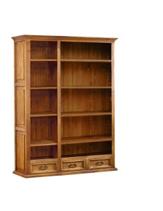 Regał drewniany potrójny