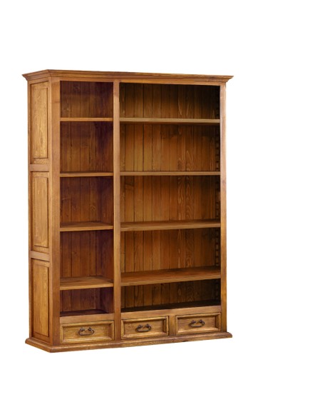 Regał drewniany potrójny