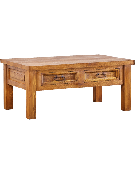 DREWNIANY STÓŁ KAWOWY 118 4 SZUFLADY