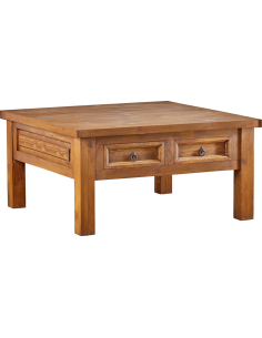 STÓŁ KAWOWY Z DREWNA 100  4 SZUFLADY