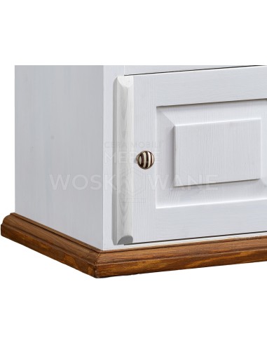 STYLOWA DREWNIANA SZAFKA NOCNA LEWA