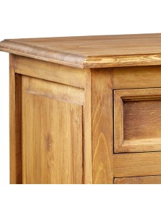 KOMODA Z DREWNA LITEGO 3 SZAFKI 2