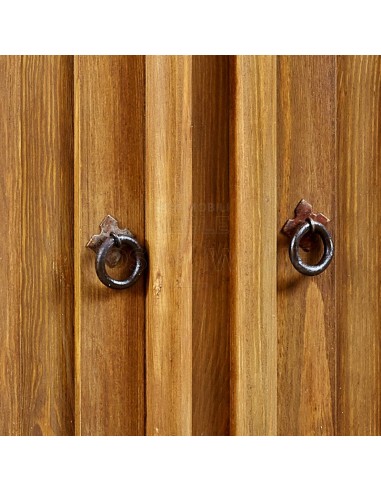 KOMODA Z DREWNA LITEGO 3 SZAFKI