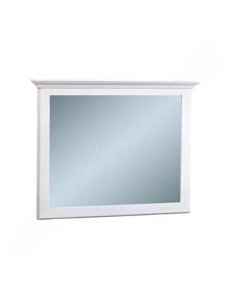 BIELONE LUSTRO Z RAMĄ DREWNIANĄ 120