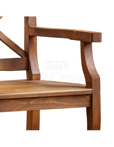 FOTEL WOSKOWANY Z PODŁOKIETNIKAMI