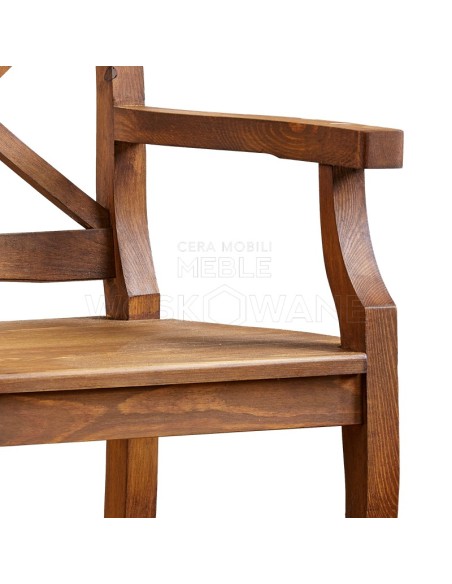 FOTEL WOSKOWANY Z PODŁOKIETNIKAMI