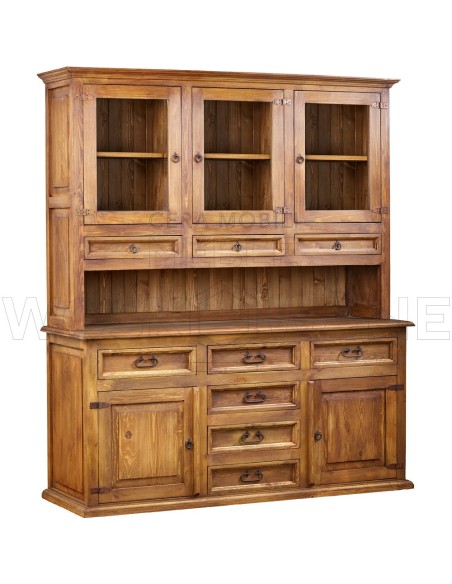 KREDENS WOSKOWANY 2 SZAFKI  4 SZUFLADY