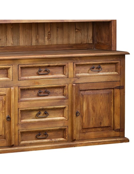 KREDENS WOSKOWANY 2 SZAFKI  4 SZUFLADY