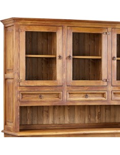 KREDENS WOSKOWANY 2 SZAFKI  4 SZUFLADY 2