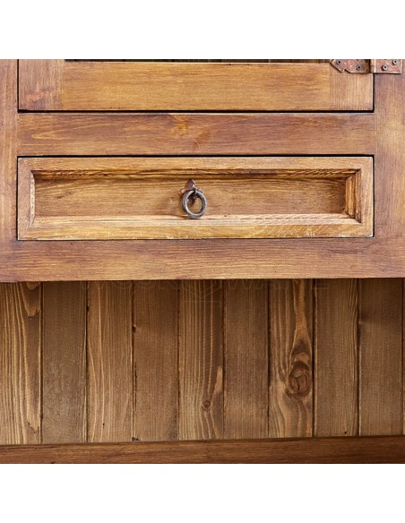 KREDENS WOSKOWANY 2 SZAFKI  4 SZUFLADY