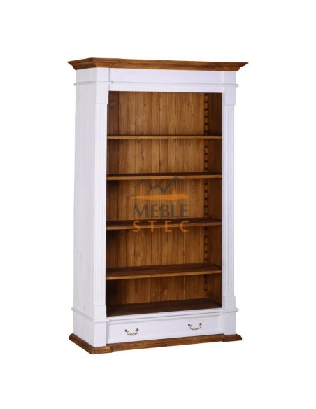 REGAŁ Z DREWNA Z PÓŁKAMI