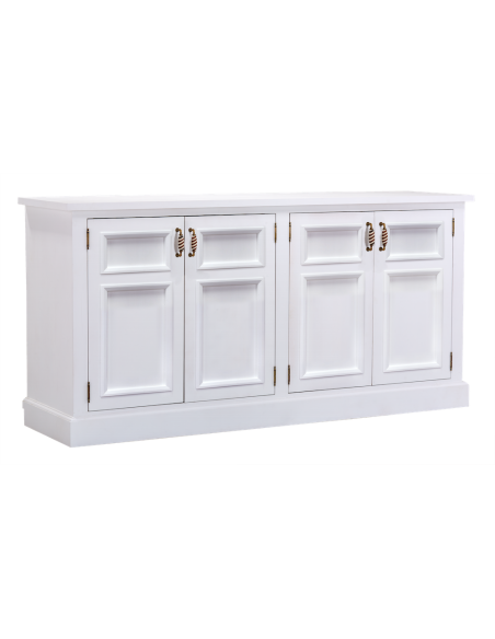 KOMODA BIAŁA DREWNIANA