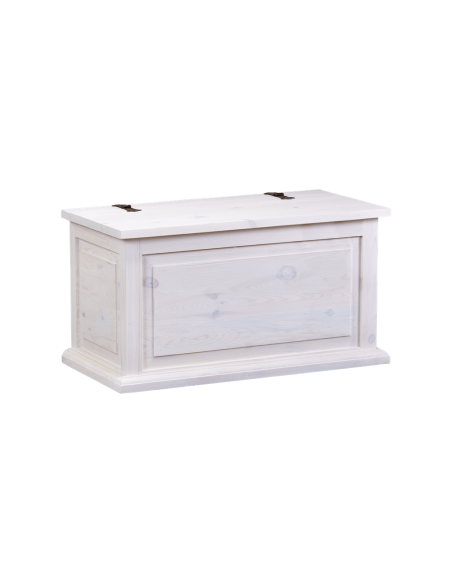 SKRZYNIA Z DREWNA LITEGO BIAŁA 85