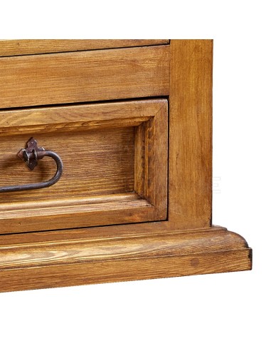 STYLOWA DREWNIANA SZAFKA DO BIURKA  4 SZUFLADY