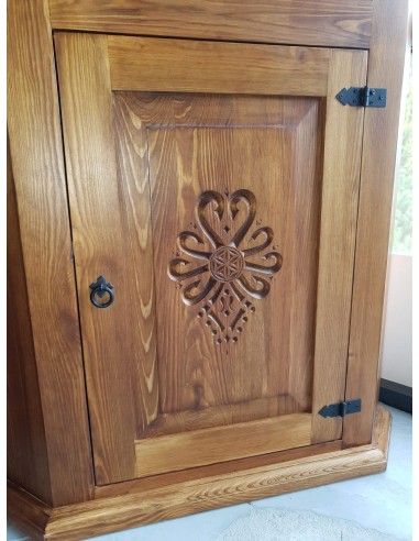 WITRYNA Z DREWNA DO ROGU W STYLU GÓRALSKIM