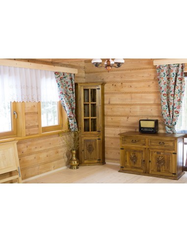 DREWNIANA KOMODA W STYLU GÓRALSKIM