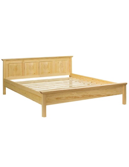 DREWNIANE ŁÓŻKO 180 W STYLU GÓRALSKIM