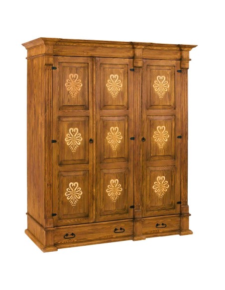 SZAFA Z DREWNA 3 W STYLU GÓRALSKIM