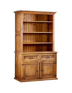 KREDENS Z DREWNA Z PÓŁKAMI