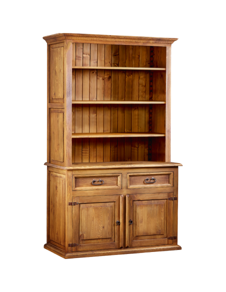 KREDENS Z DREWNA Z PÓŁKAMI