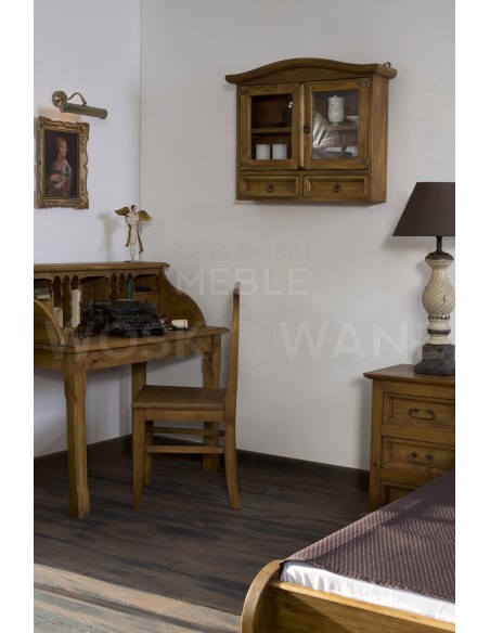 DREWNIANA SZAFKA  ŚCIENNA