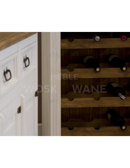 KREDENS Z DREWNA LITEGO 115 NA WINO