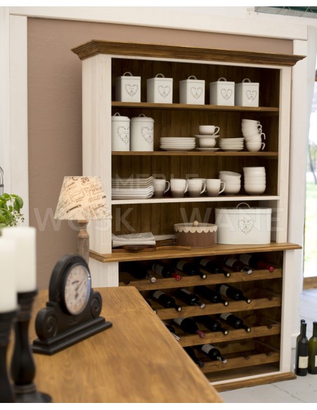 KREDENS Z DREWNA LITEGO 115 NA WINO