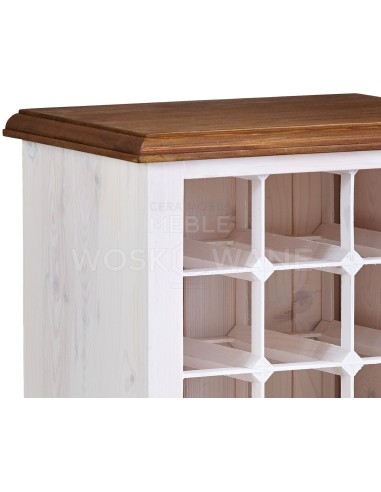 STYLOWA DREWNIANA KOMODA NA WINO