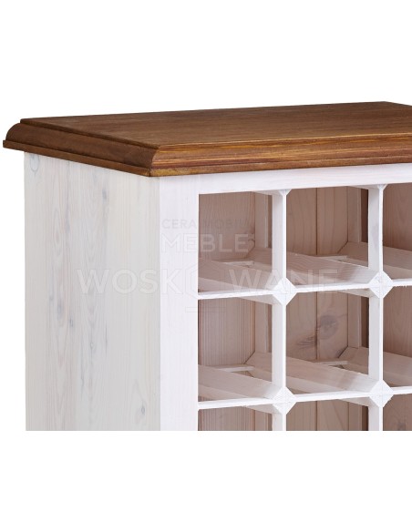 STYLOWA DREWNIANA KOMODA NA WINO