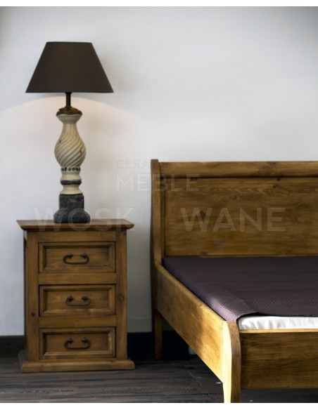 ŁÓŻKO Z DREWNA LITEGO 140