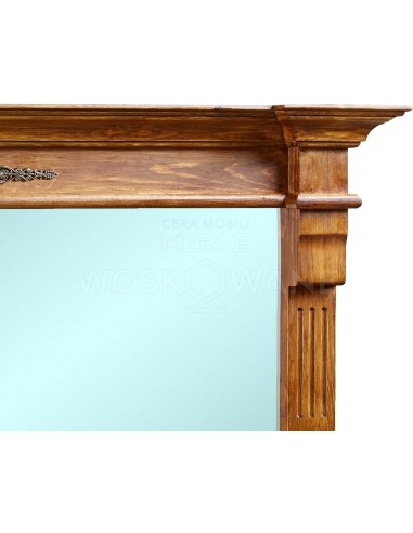 LUSTRO Z RAMĄ DREWNIANĄ 120