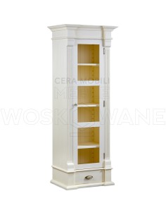 BIAŁA WITRYNA Z DREWNA 1