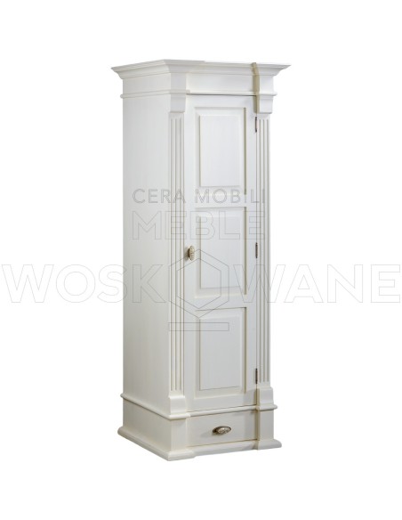 BIAŁA SZAFA Z DREWNA LITEGO 1