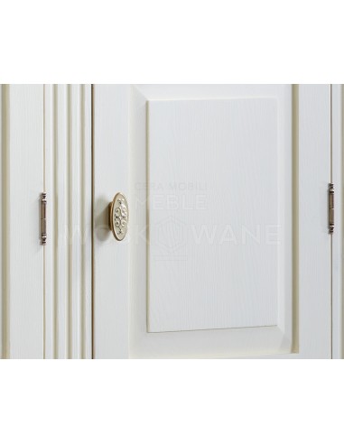 BIAŁA DREWNIANA SZAFA TRZYDRZWIOWA