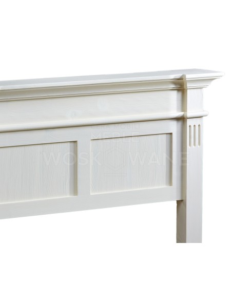 BIAŁE ŁÓŻKO Z DREWNA LITEGO 90