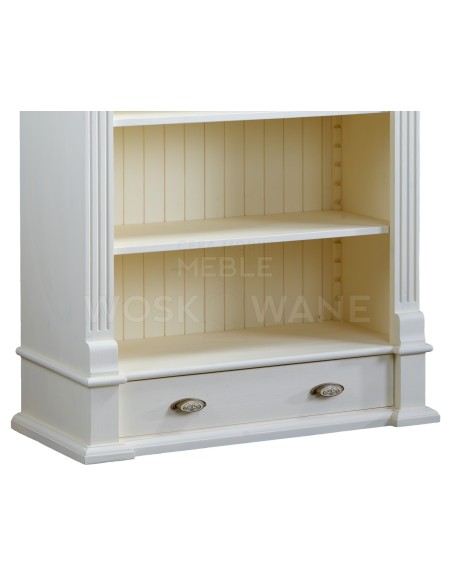 REGAŁ Z DREWNA Z SZUFLADĄ 115