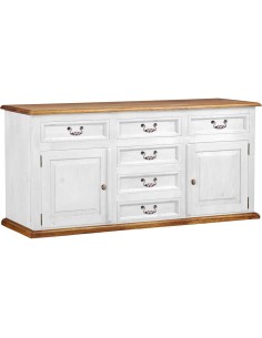 KOMODA DREWNIANA DWUKOLOROWA