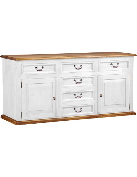 KOMODA DREWNIANA DWUKOLOROWA