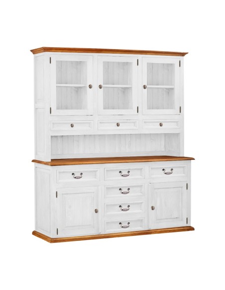 KREDENS WOSKOWANY DWUKOLOROWY