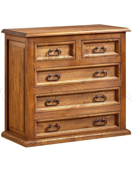 KOMODA DREWNIANA 90 Z SZUFLADAMI