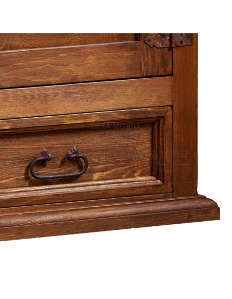 SZAFA WOSKOWANA DREWNIANA POJEDYNCZA