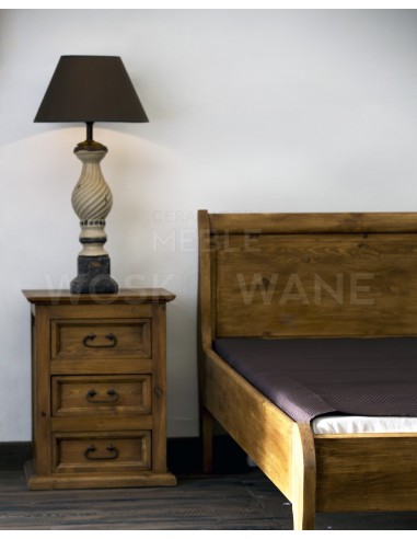 ŁÓŻKO DREWNIANE 180