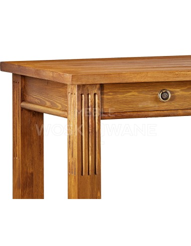 Biurko drewniane z dwiema szafkami